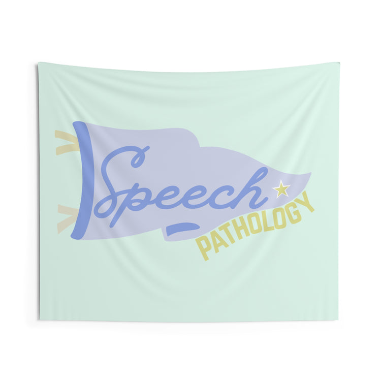 speech pathology pennant wall tapestry