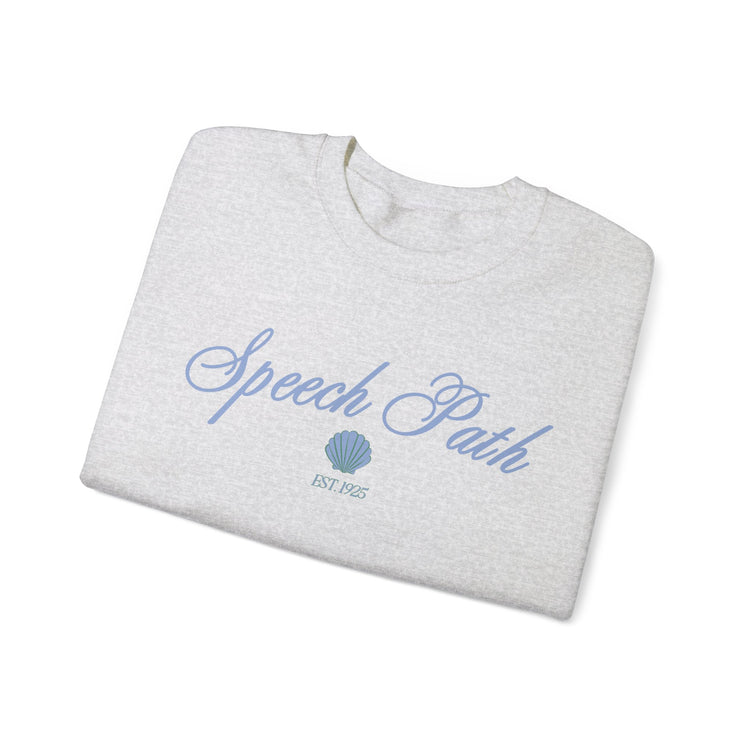 speech path clam crewneck