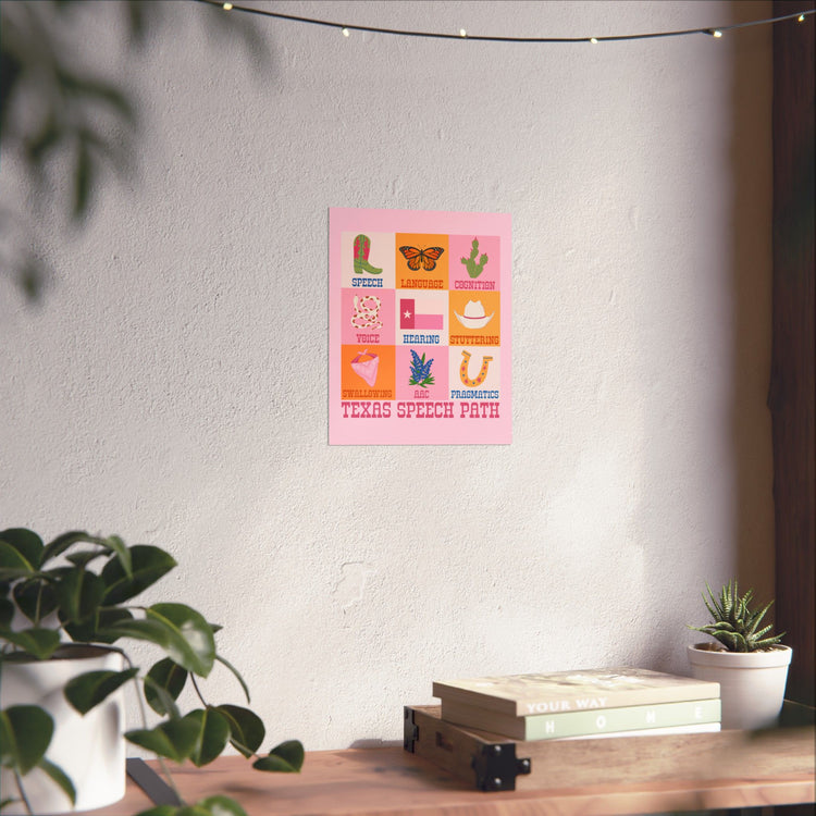 texas speech path scope wall poster
