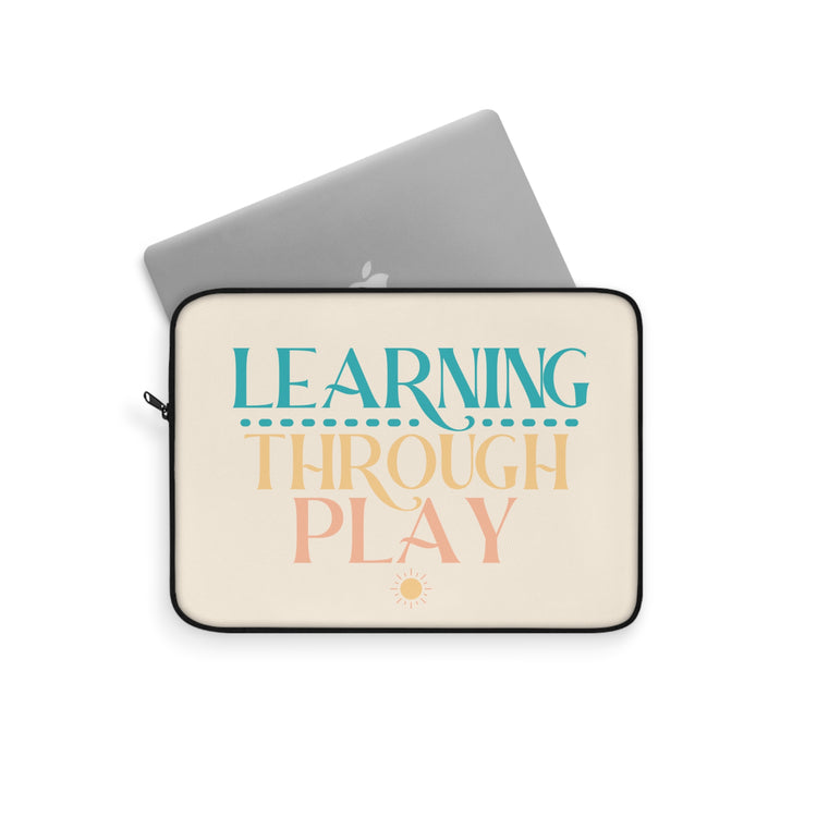 learning through play laptop sleeve