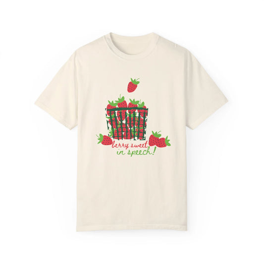 berry sweet in speech! comfort colors tee (sample sale)