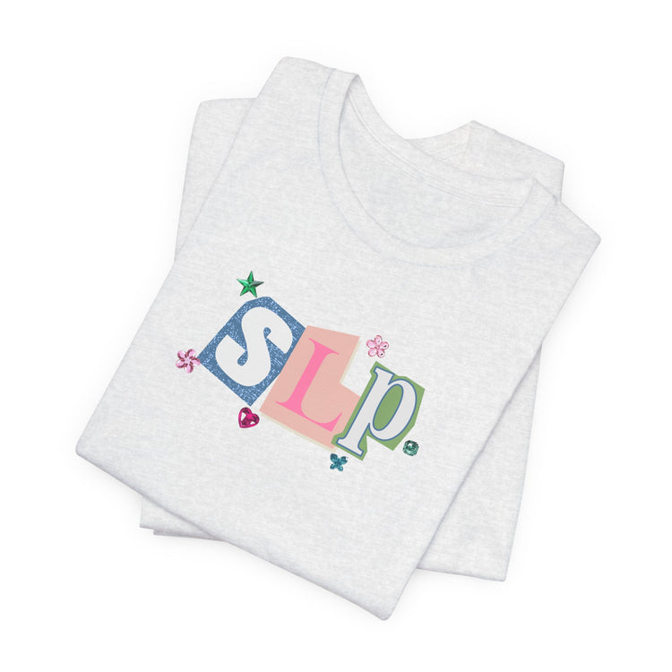 SLP newspaper gem tee