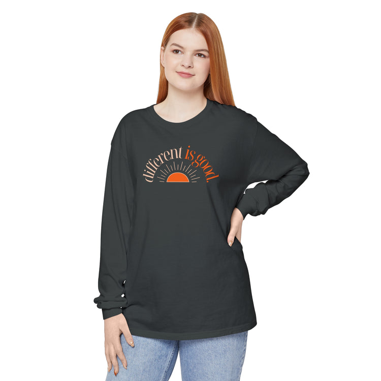 different is good sun comfort colors long sleeve tee