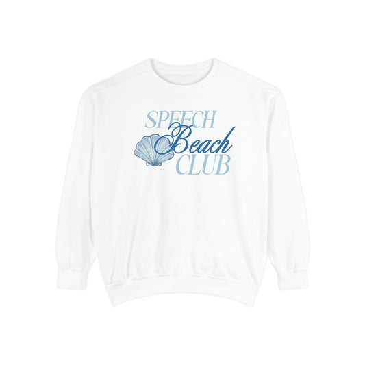 speech beach club shell comfort colors crewneck