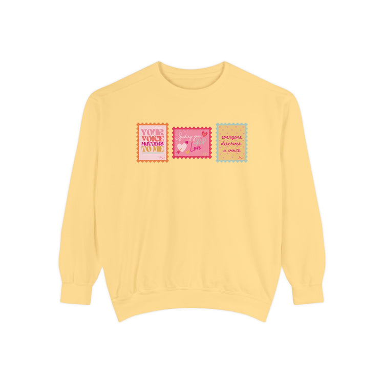 SLP stamps comfort colors crewneck