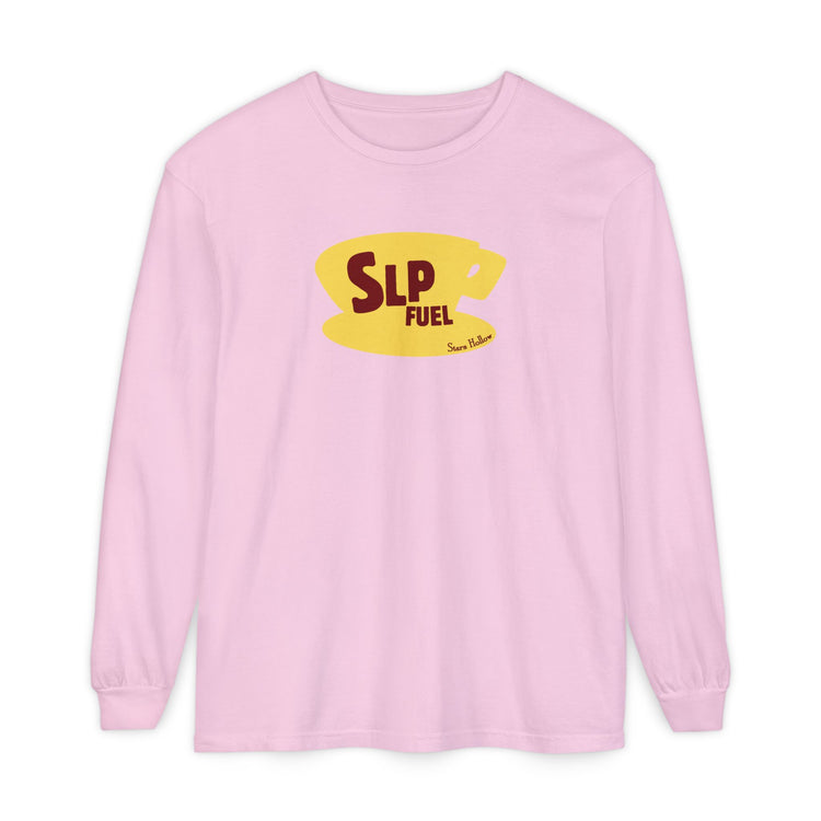 slp fuel yellow coffee cup long sleeve tee