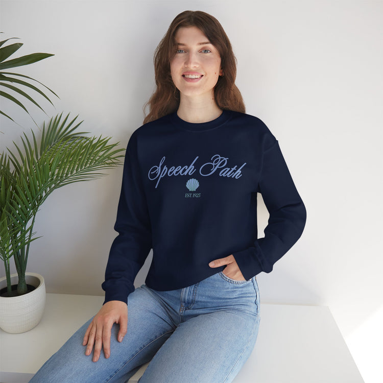 speech path clam crewneck