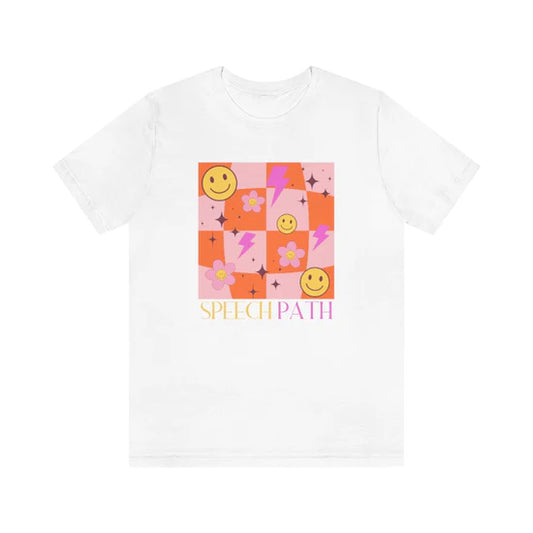 smiley disco speech path short sleeve tee (sample sale)