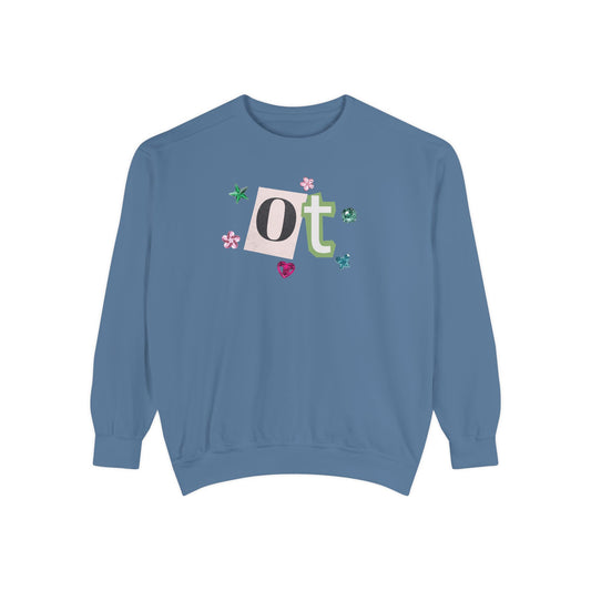 OT newspaper gem comfort colors crewneck