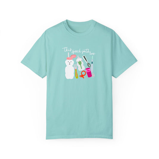 feeding speech path loves comfort colors tee