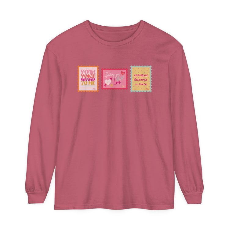 SLP stamps long sleeve tee