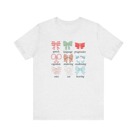 merry bow speech path short sleeve tee