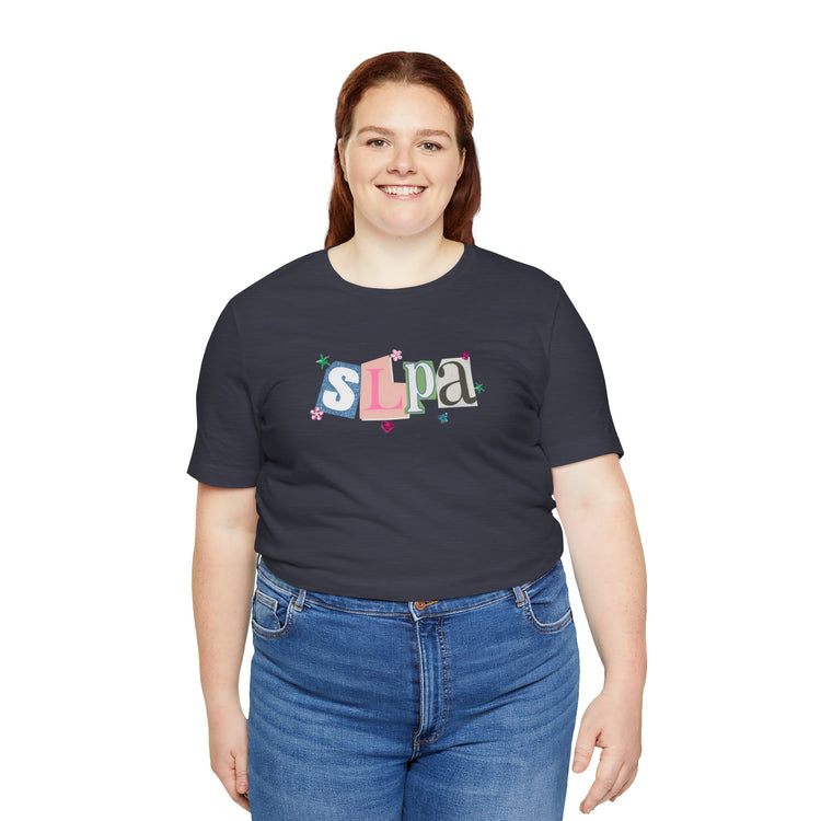 SLPA newspaper gem tee