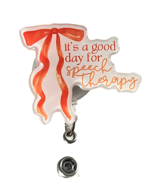 it’s a good day for speech badge reel