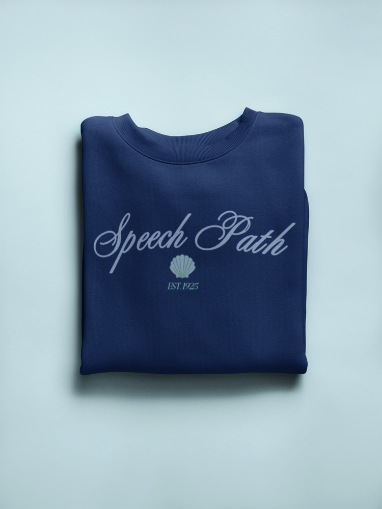 speech path clam crewneck