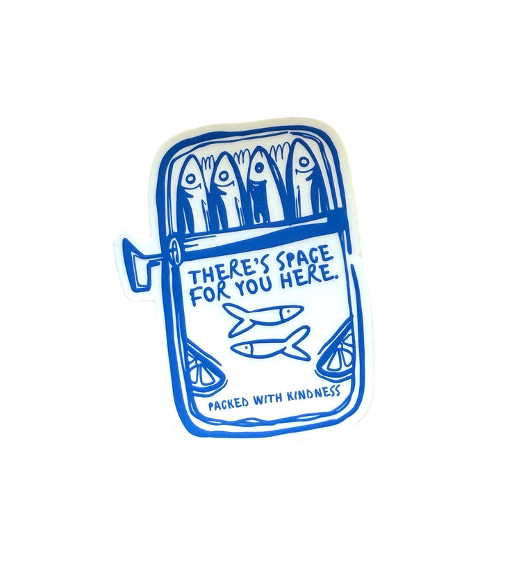 sardines kindness sticker