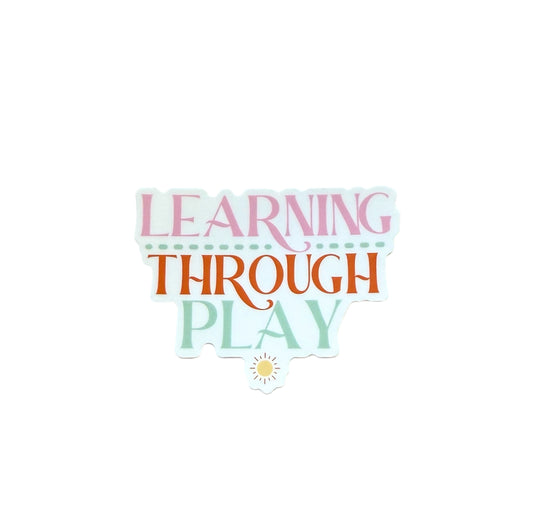 SLP sticker - learning through play