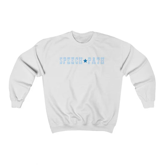 western star speech pathology blue crewneck (sample sale)