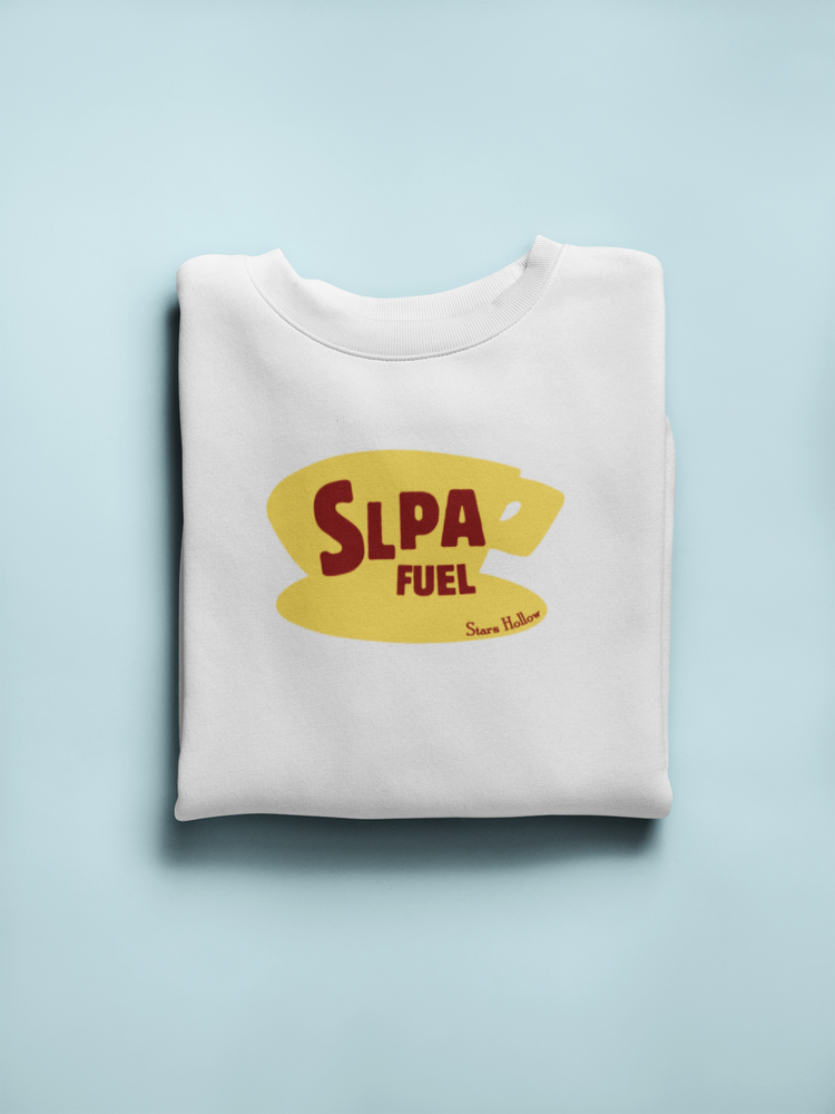 slpa fuel yellow coffee cup crewneck
