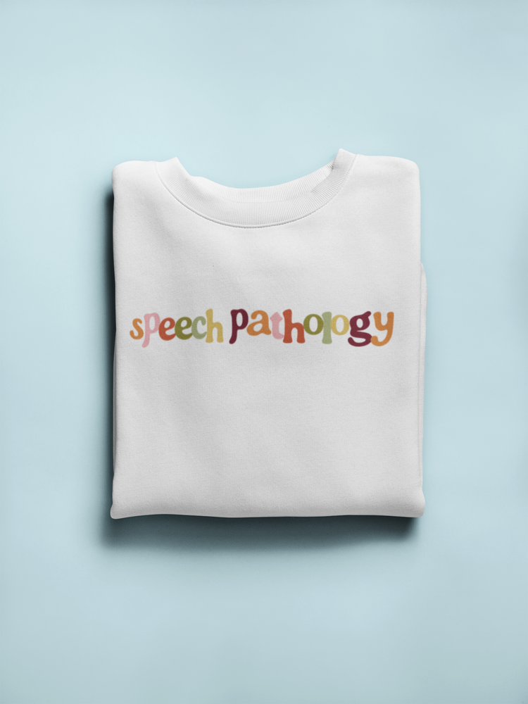 fall speech pathology crewneck