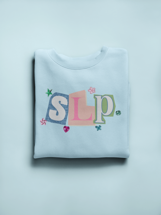 SLP newspaper gem crewneck