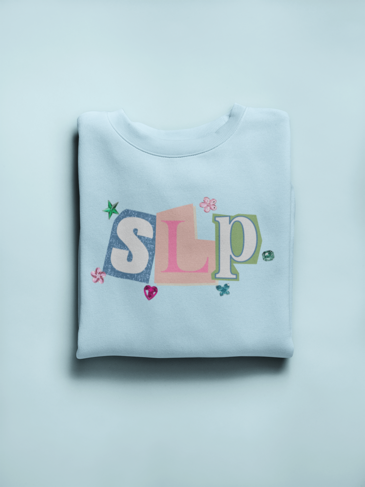 SLP newspaper gem crewneck