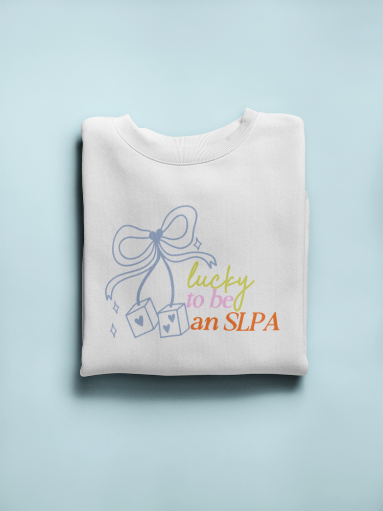 lucky to be an SLPA dice crewneck