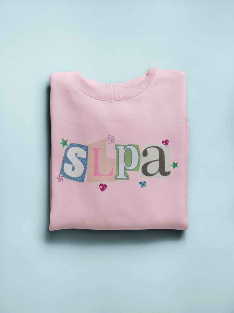 SLPA newspaper gem crewneck