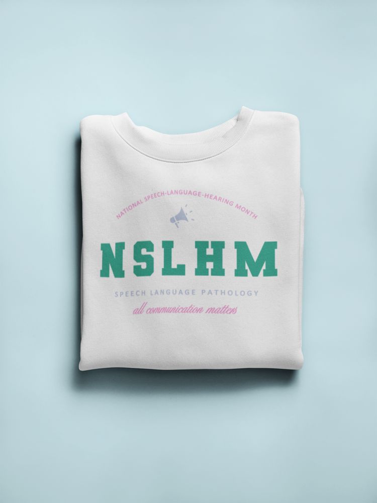 NSLHM varsity colorful crewneck