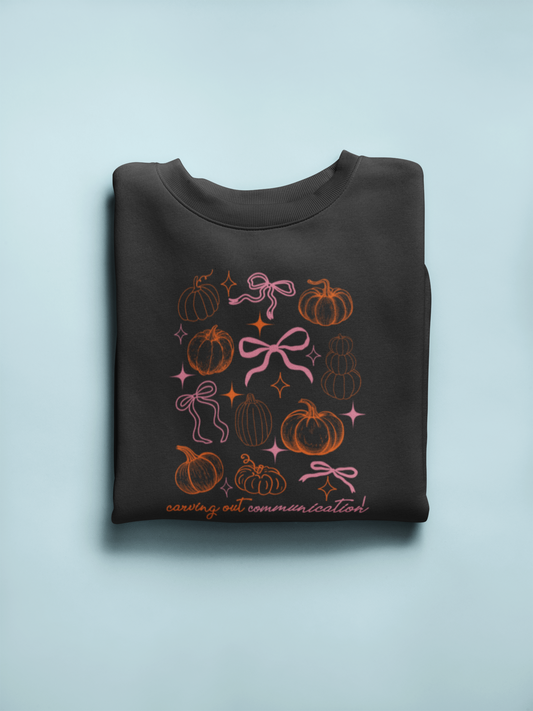 carving out communication! crewneck