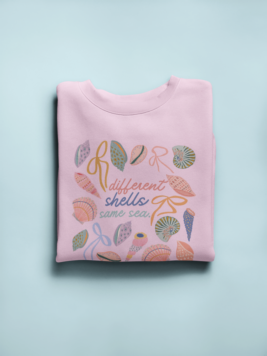 different shells, same sea crewneck