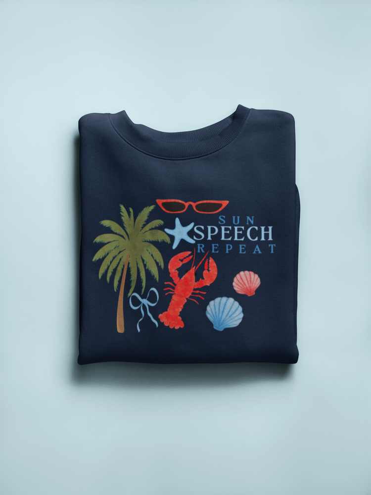 sun speech repeat crewneck
