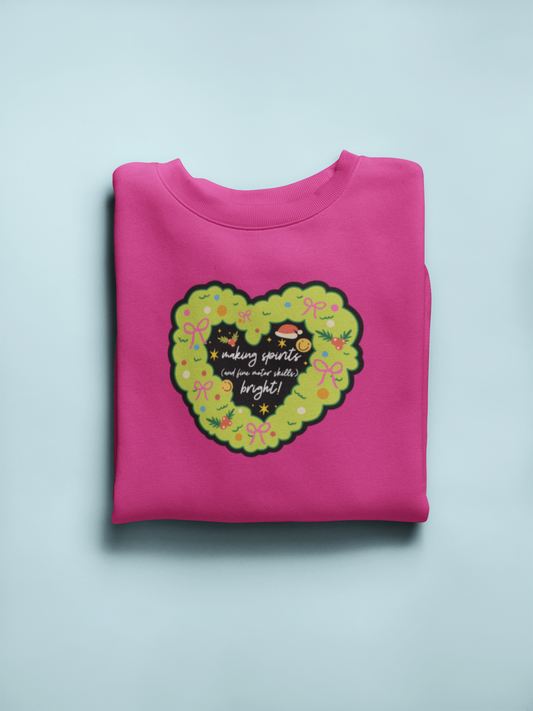making spirits and fine motor skills bright! crewneck
