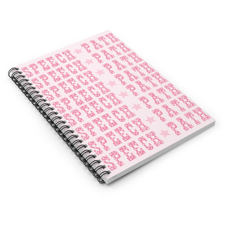 speech path pink western star notebook
