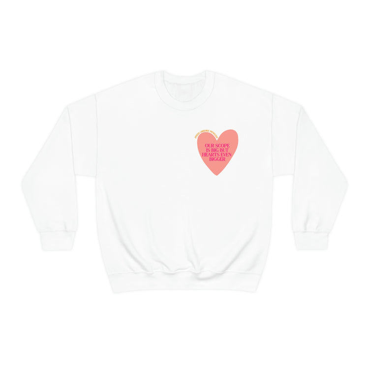 slp heart scope crewneck