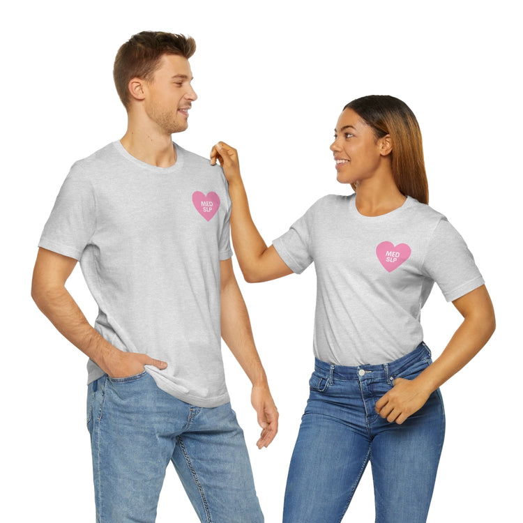 med SLP heart short sleeve tee