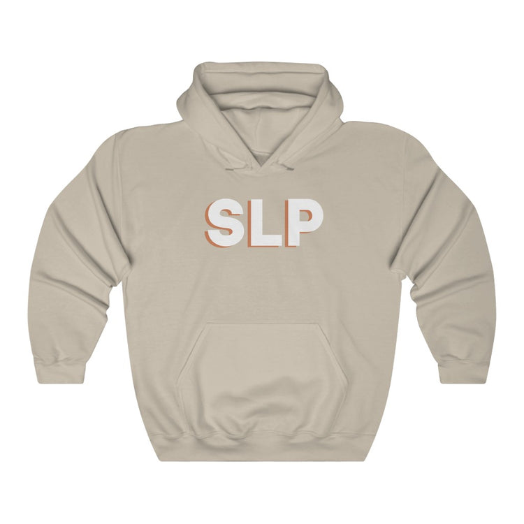 neutral SLP block hoodie