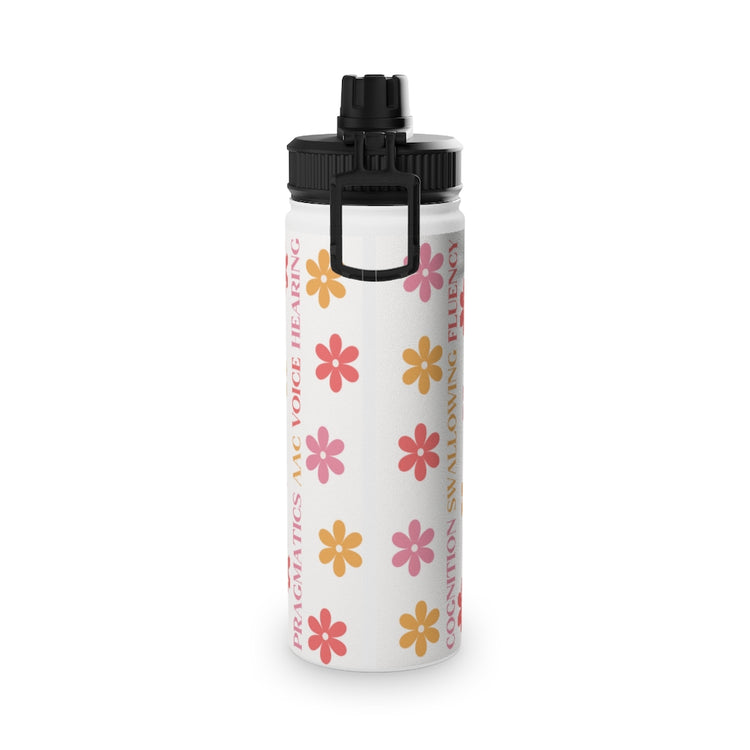 SLP scope flower stainless steel water bottle 18 oz