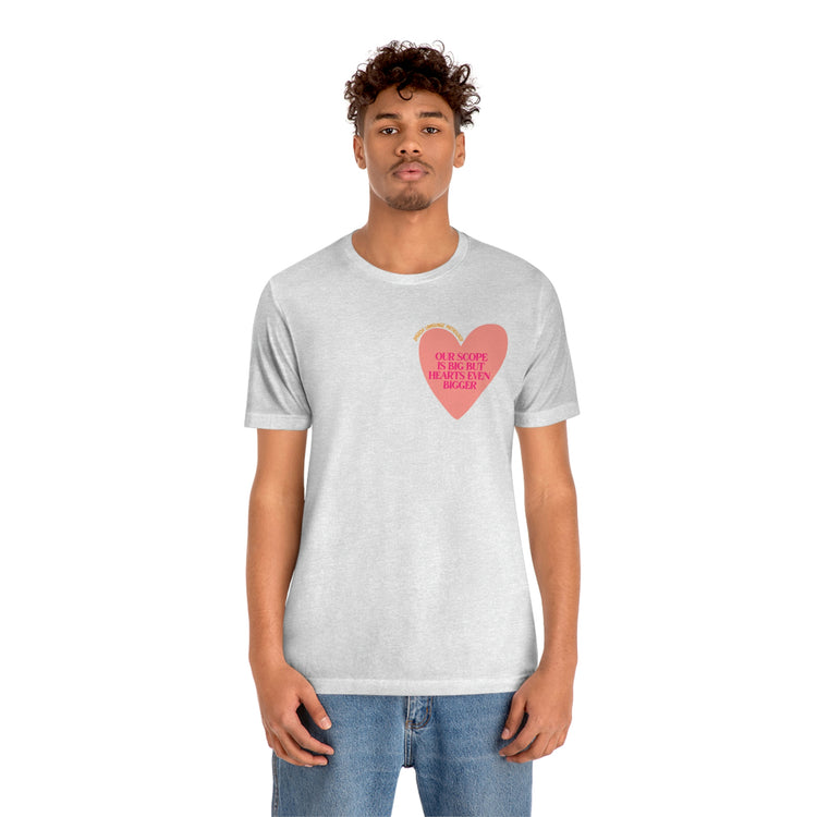 slp heart scope short sleeve tee