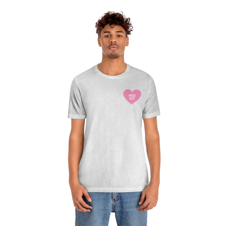 med SLP heart short sleeve tee