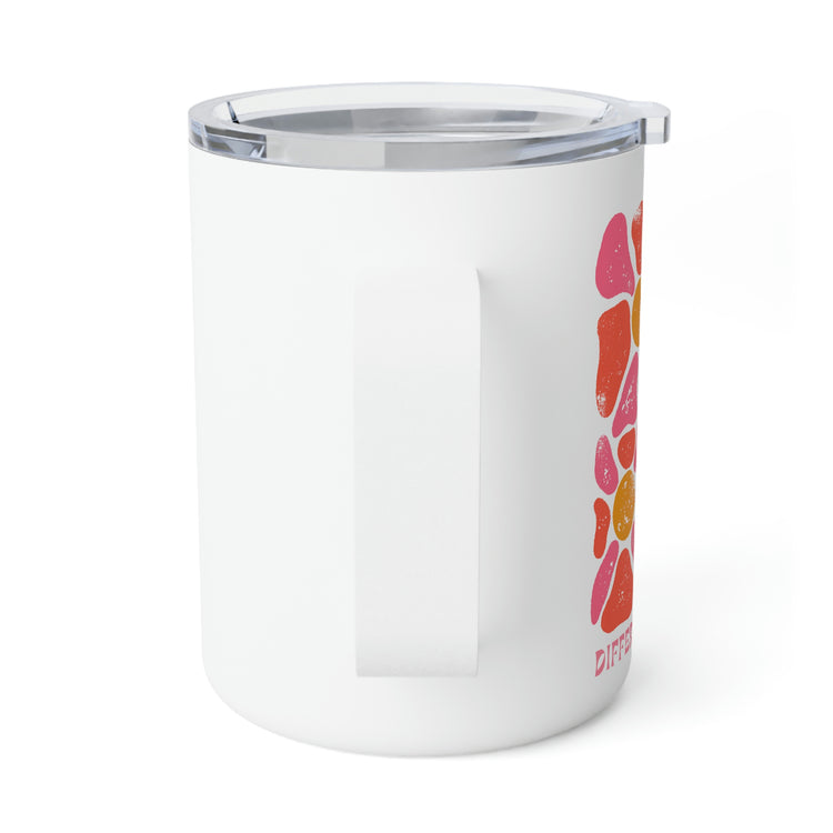 retro flower different is good insulated 10 oz coffee mug