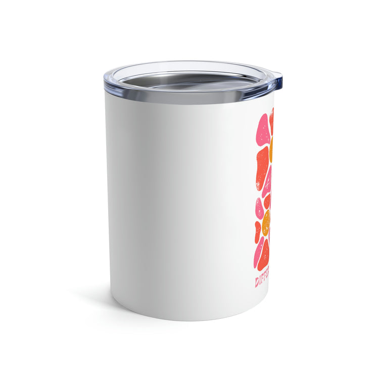 retro flower different is good 10 oz tumbler