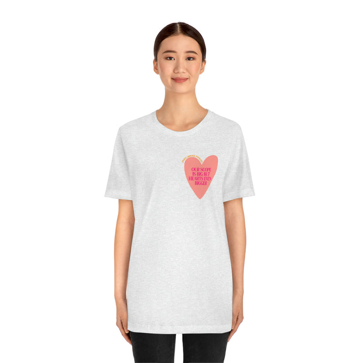 slp heart scope short sleeve tee