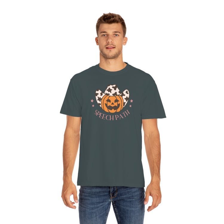 cowboy pumpkin speech path comfort colors tee