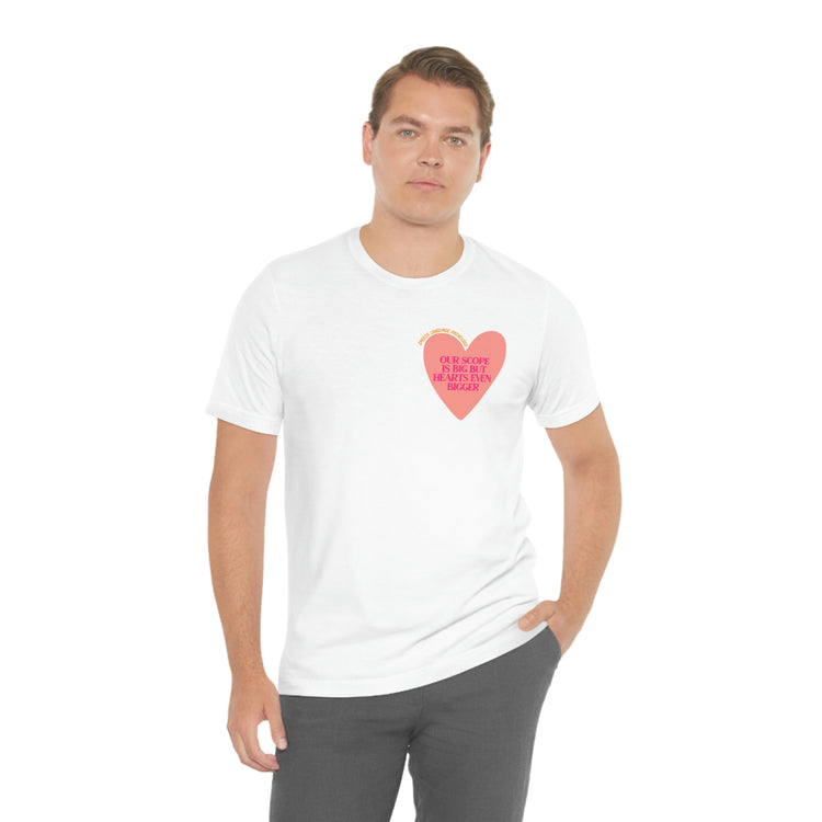 slp heart scope short sleeve tee