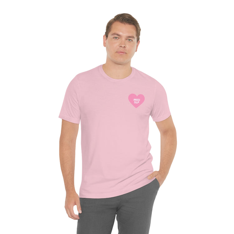 med SLP heart short sleeve tee