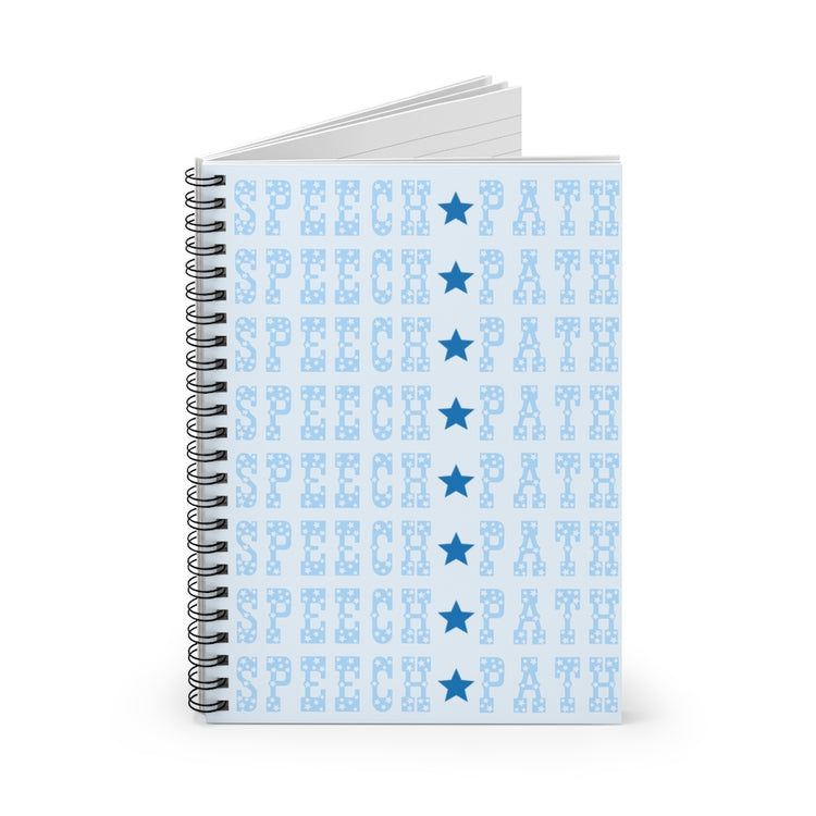 speech path blue western star notebook