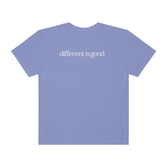 different is good simple comfort colors tee