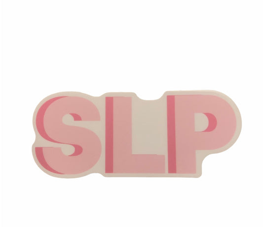 SLP pink block sticker