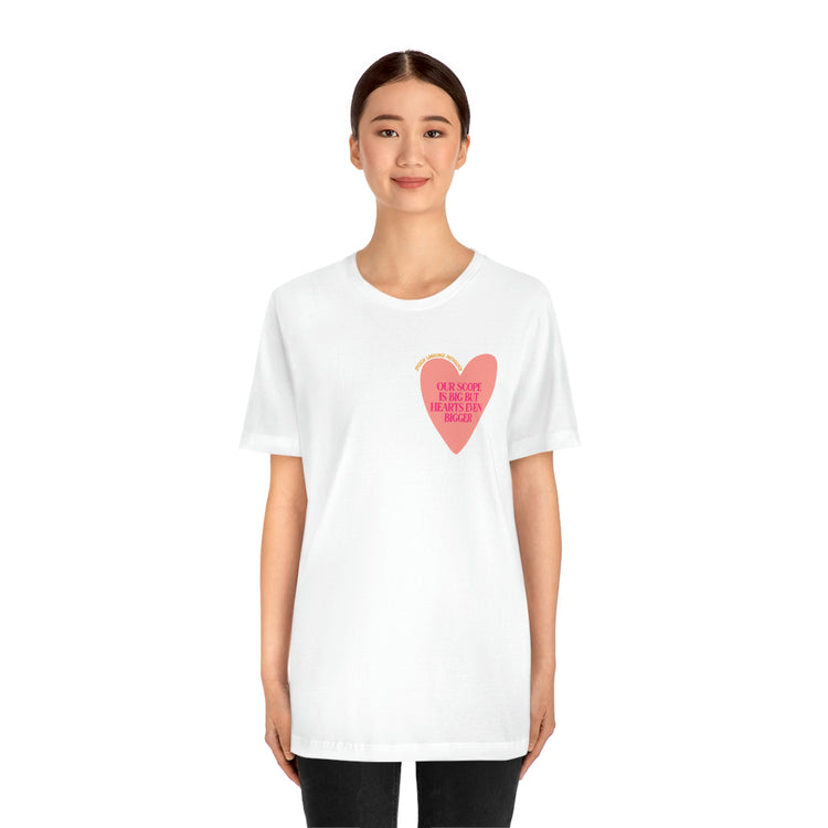 slp heart scope short sleeve tee